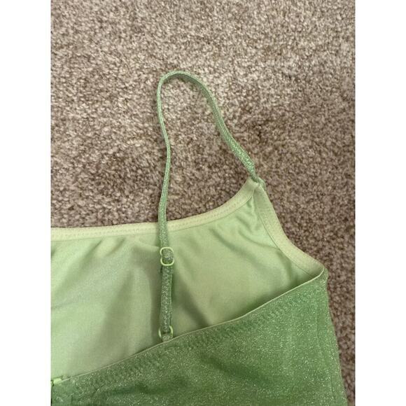 Triangl Mica Sparkle Lime Green Bikini Top, sz large - Picture 6 of 6
